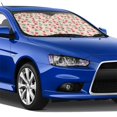thumbnail image 4 of Fotbe Strawberry And Flowers Car Windshield Sunshade | Sun Visor Protector Front Window Shade, Keeps Out UV Rays, Keeps Your Vehicle Cool-Medium, 4 of 7