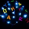thumbnail image 4 of Brightz LED Happy Birthday String Lights, 8 Ft, Felt Banner Party Decoration, 4 of 6