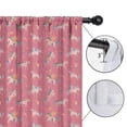 thumbnail image 4 of Blackout Kids Curtains,Pink Unicorn Pattern Childrens Insulated Curtains Set Of 2,Bedroom Essentials,Toddler Room Decor 42"x63", 4 of 5
