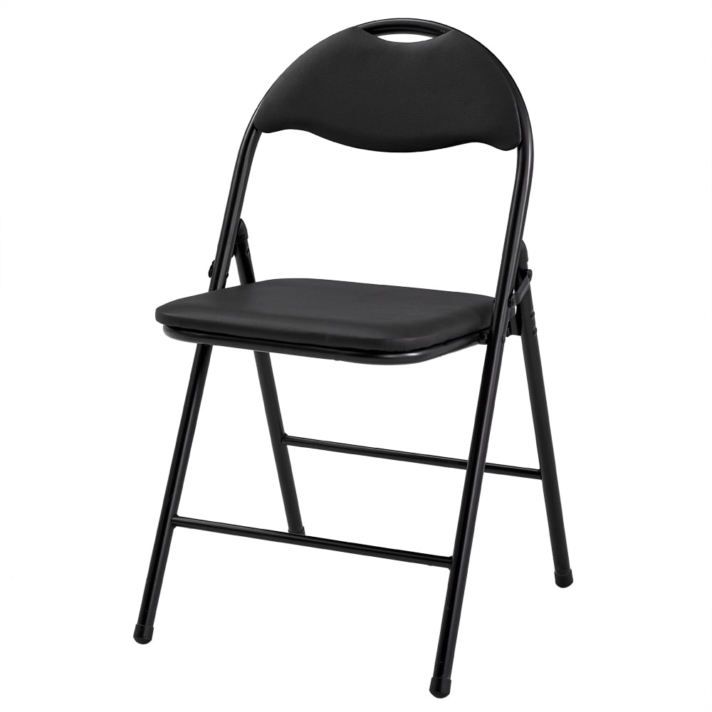 black fold out chairs