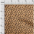 thumbnail image 2 of oneOone Cotton Poplin Brown Fabric Geometric Triangle With Chevron Sewing Material Print Fabric By The Yard 42 Inch Wide, 2 of 4