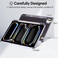 thumbnail image 3 of Dteck Case for iPad Pro 11 inch 2024,Shockproof 3-Layer Protection Case Built-in Pencil Holder Back Cover for iPad Pro 11-in. (M4),Black, 3 of 7