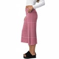 thumbnail image 4 of Women's Fold Over Capri Pants Y2K Low Rise Wide Leg Flowy Gaucho Pants Summer Cute Going Out Yoga Capris Vermilion S, 4 of 7