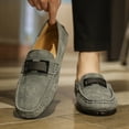 thumbnail image 6 of Men's Casual Loafers Slip On Leather Shoes Lightweight Driving Shoes Moccasins Classic Penny Loafer Flats Boat Shoes, 6 of 10