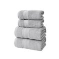 thumbnail image 2 of 4 Piece Premium Towel Set, 2 Bath Towels , 2 Hand Towels , Ring Spun Cotton, Highly Absorbent Towels for Bathroom, Gym, Hotel, and Spa,Gray, 2 of 7