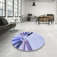 thumbnail image 3 of Ahgly Company Indoor Rectangle Patterned Periwinkle Purple Area Rugs, 2' x 3', 3 of 6