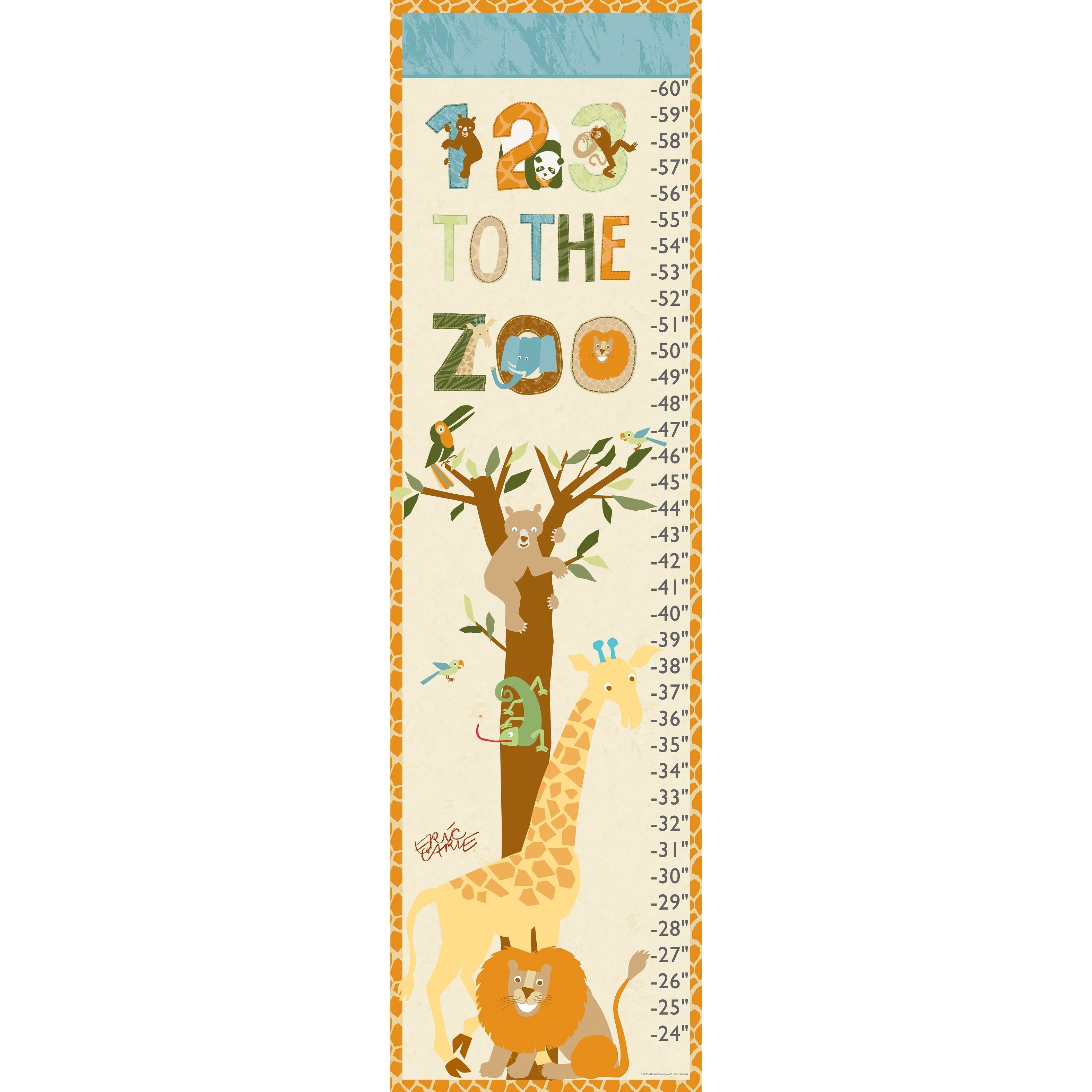 Marmont Hill 'Go To The Zoo' by Eric Carle Painting Print on Wrapped Canvas