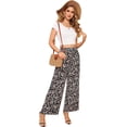 thumbnail image 1 of Pantalones anchos de pierna ancha para mujer, 1 of 5