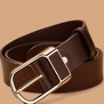 thumbnail image 3 of Cinturón con hebilla de pasador con relleno de pegamento para hombres, cinturón con hebilla de aleación casual de moda retro exclusivo, uso versátil, ajuste cómodo, 3 of 6