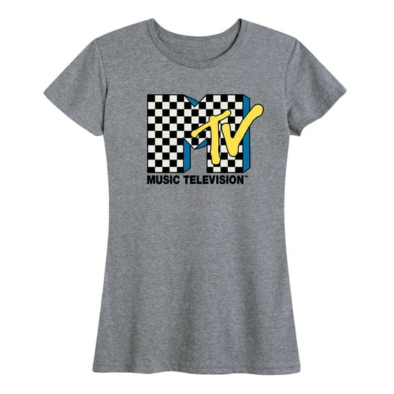 MTV - Checker MTV Logo - Women's Short Sleeve Graphic T-Shirt