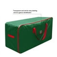 thumbnail image 3 of Whole Sale Deals 2-Pack 9Ft Christmas Tree Storage Bag with Zipper - Waterproof Storage Container for Artificial Xmas Trees, Dual Handles, Green (Folds Flat, Attic/Basement Storage), 3 of 6