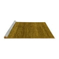 thumbnail image 2 of Ahgly Company Machine Washable Indoor Rectangle Abstract Yellow Modern Area Rugs, 6' x 9', 2 of 4
