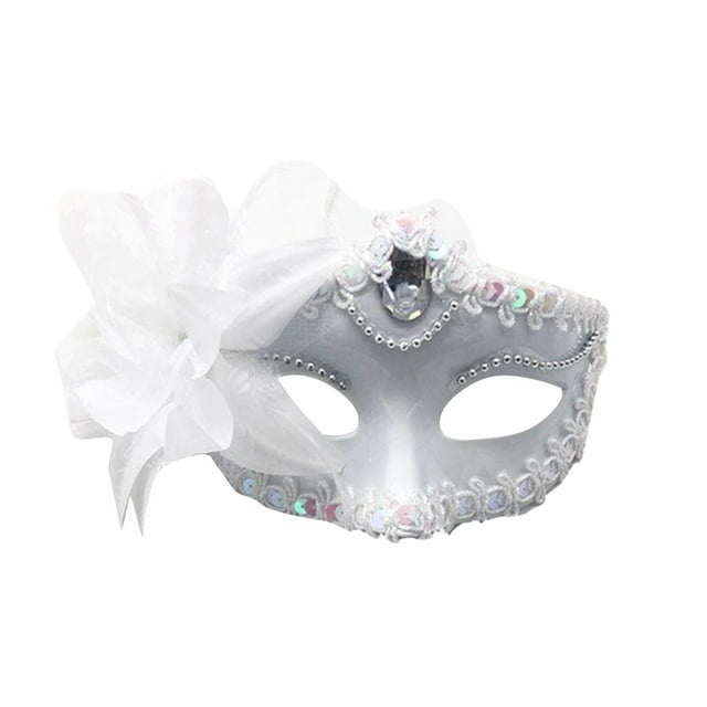 Máscara de Halloween para niñas, disfraz de media cara, accesorios para fiestas