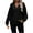 Black, variant on Lovskoo Cardigan Sweaters for Women Winter Solid Color Button Casual Long Sleeve Long Sweater Coat Cardigan Blouse Tops Black
