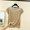 Beige, variant on Womens Floral Tops for $5 Tops,Fashion Women's Summer Casual Solid Color Loose 1/2 Sleeve Round-Neck Top Gray XL