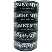 Smokey Mountain Herbal Snuff - Tobacco & Nicotine Free - 5 Cans -Classic