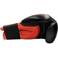 thumbnail image 5 of Adidas Boxing and Kickboxing Gloves - Hybrid 100 - for Men and Women - for Punching, Fitness and Heavy Bags - Black/Red, 16oz, 5 of 7