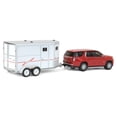 thumbnail image 3 of Greenlight Collectibles 1/64 2021 Chevrolet Tahoe, Cherry Red, with Horse Trailer 32230-C, 3 of 5