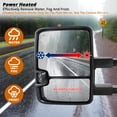 thumbnail image 4 of Spec-D Tuning Power + Heat Extend Tow Mirrors W/Led Signal + Clearance Compatible with 2014-2018 Chevy Silverado GMC Sierra Left + Right Pair, 4 of 7