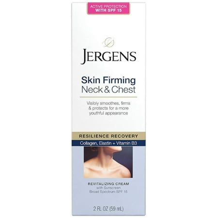 2 Pack - Jergens Skin Firming Neck & Chest Revitalizing Cream with SPF 15, 2