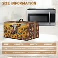 thumbnail image 5 of TSOVTHRID Sunflower Cow Aztec Tribal Print Microwave Oven Dust Cover Toaster Oven Cover with Top Handle Dust-Proof Kitchen Appliance Protector Dirt Fingerprint Protection, 18.25"W x 14.5"D x 11"H, S, 5 of 7