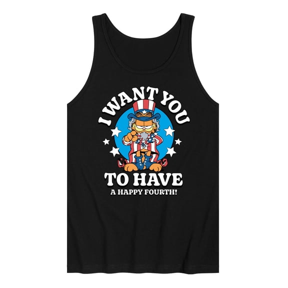Garfield - Want You To Have A Happy Fourth - Men's Jersey Tank Top