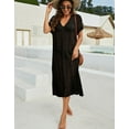 Bathing Suit Cover Up for Women V-Neck Crochet Beach Cover Up