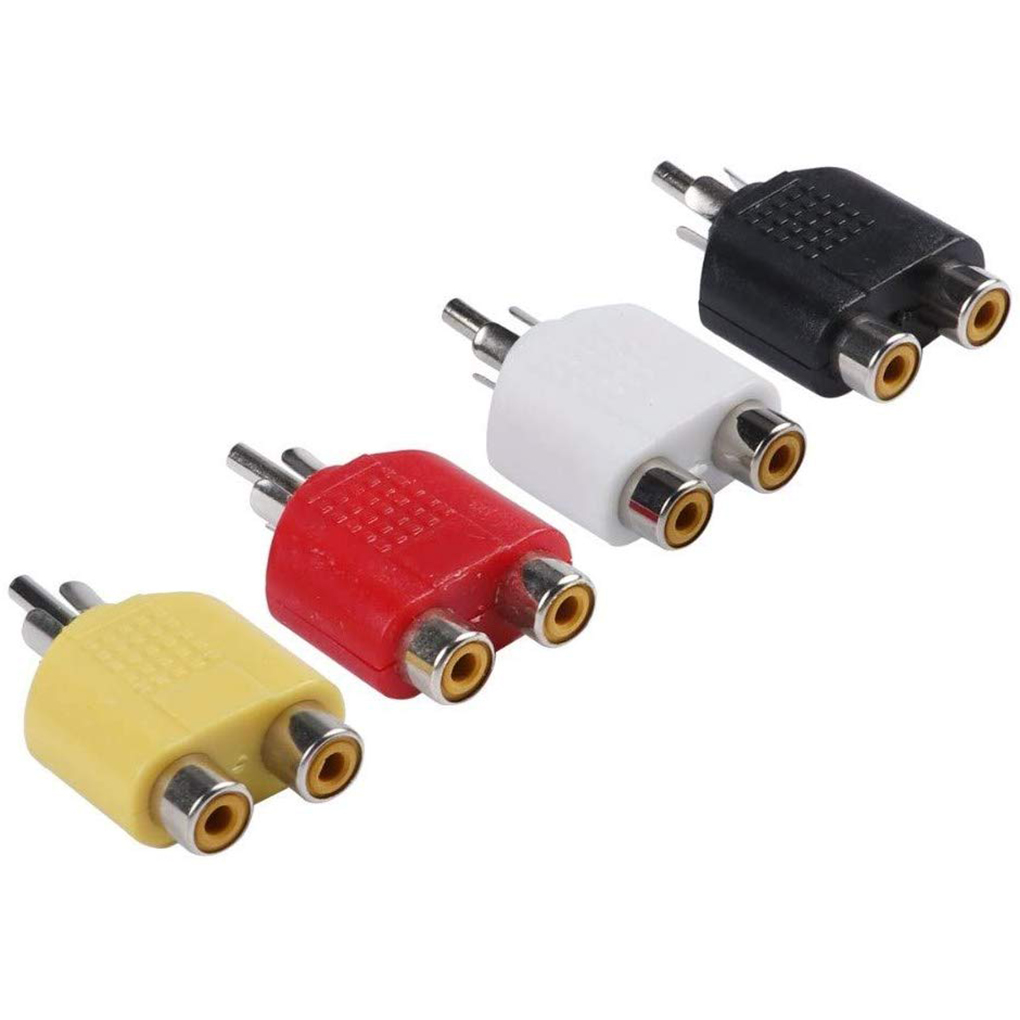 homeholiday 4pcs RCA Audio Adapter 