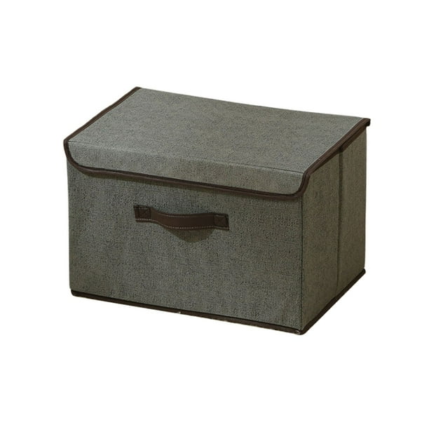 Almacenamiento de tela con tapa Tela plegable Práctico almacenamiento de ropa Almacenamiento cubierto Armario plegable Almacenamiento de ropa Práctica herramienta de almacenamiento textil para ...