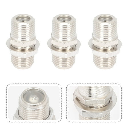 BESTOYARD 6Sets F Type TV Coax Cable Connector Adapter for Antenna Cable Repairs