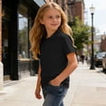 thumbnail image 7 of Amidoa 3 Pack Children's Polo Shirts Short Sleeve – Boys Girls Casual Sport Performance Tee Set Solid Color School Uniform,Black Size 8, 7 of 7