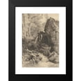 thumbnail image 2 of Myles Birket Foster 14x18 Black Modern Framed Museum Art Print Titled - An Old English Mill, 2 of 5