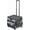 Black/Grey, variant on Mobile Folding Utility Cart with Canvas Storage Organizer Bag, Rolling Cart, Dark Grey/Grey