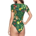 thumbnail image 4 of Naloa Vegan Women's Short-Sleeved Onesie, One-Piece Swimsuit for Parties, dates, clubs - X-Large, 4 of 9