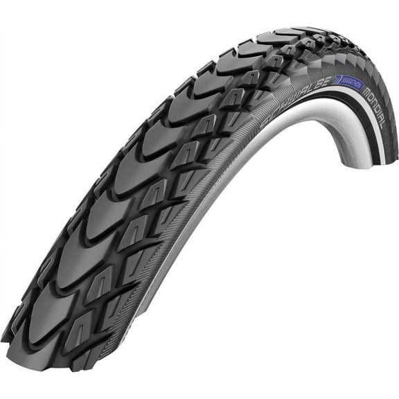 Schwalbe Marathon Mondial Double Defence TravelStar Compound Folding in Black/Reflex (Evo) - 27
