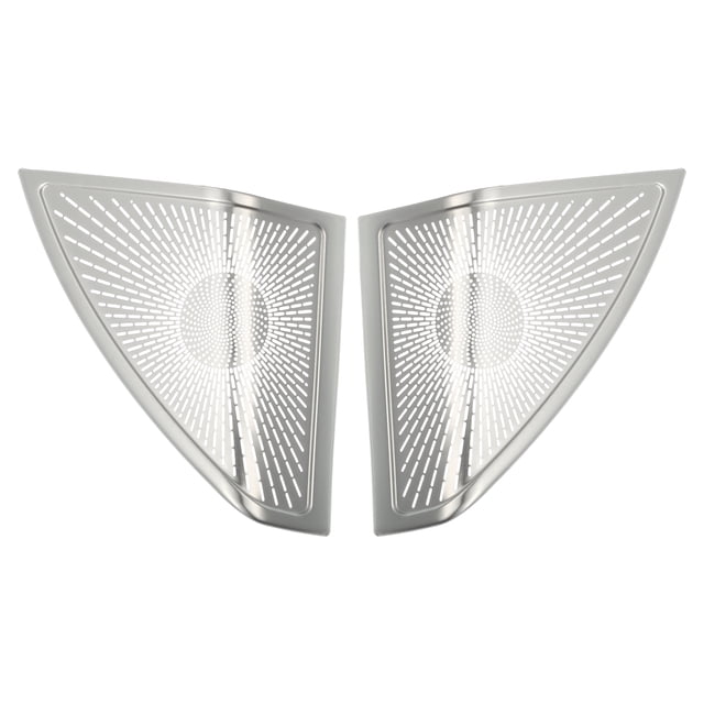 Cubierta de marco de altavoz de pilar A de 2 piezas, rejilla de audio para automóvil para Mercedes Benz Clase C W205 S205 2015-2021
