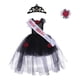 thumbnail image 3 of Disfraz de princesa para niña, vestido con tutú hasta la , disfraz elegante para festival de máscaras Negro, 3 of 8