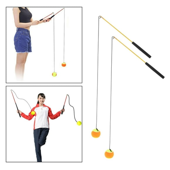 Fitness Ball with Rod Practice Stretch Shoulder Joints Tennis Training 45cm