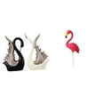 thumbnail image 1 of Figuras De Cisne, Escultura De Cerámica Y Estatua De Pájaro, Adorno De Jardín Para Estantería, Aniversario, Chimenea Y Jardín De Hadas, Accesorios, Escultura De Flamenco Para Jardín,, 1 of 8