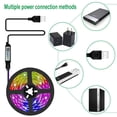 thumbnail image 4 of Tira de luces Led RGB para decoración de habitación, cinta Flexible de diodo con Bluetooth 5050, 30M, WS2812B, RGBIC, USB, retroiluminación de TV, 4 of 4