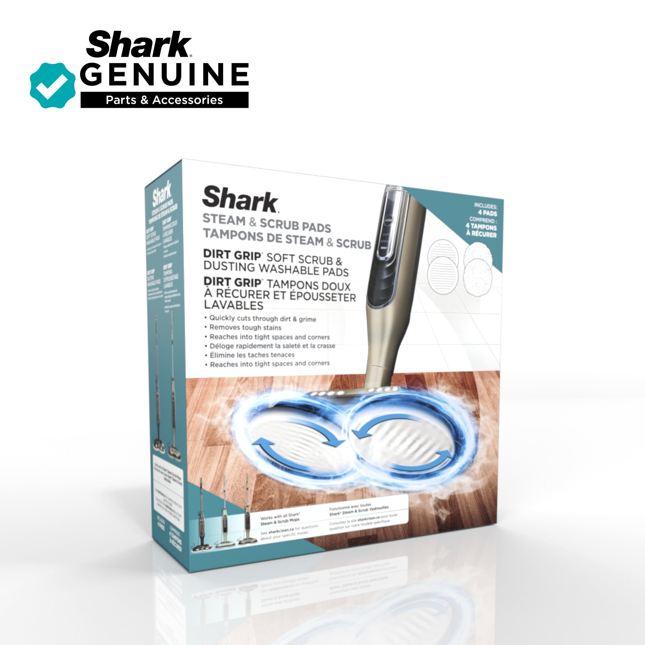 Shark® Steam & Scrub AllinOne Scrubbing and Sanitizing Hard Floor Steam Mop S7000 & XKITP7000D  (图4)