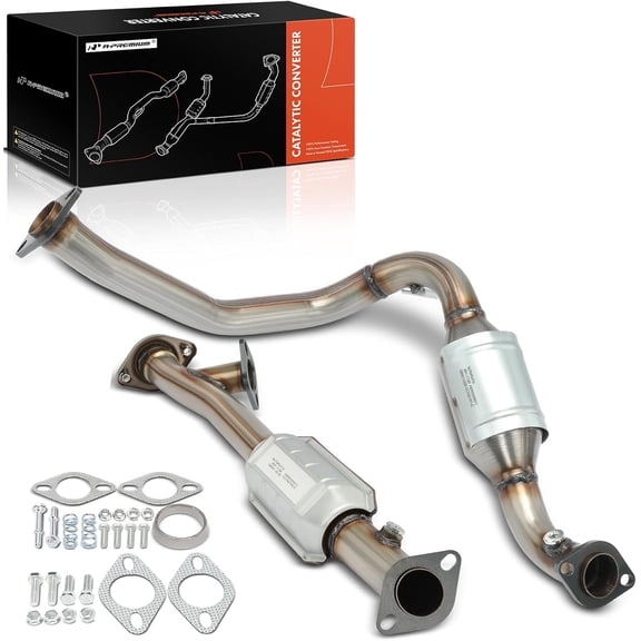 A-Premium Rear 2-PC Catalytic Converter with Gasket Direct-Fit Compatible with Toyota 4Runner 2003-2012, FJ Cruiser 2007-2012, 4.0L Only, E.P.A. Compliant