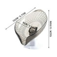 thumbnail image 3 of Leaf-Shape Self Draining Soap Dish with 45 Degree Slanted Design for Kitchen Counter No Punching Bar Soap Storage Tray for Shower Clear Gray, 3 of 5
