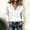White, variant on ClodeEU Women's Satin V Neck Long Sleeve Button Down Blouse,Casual Loose Fit Office Shirt Top Beige,Women's Plus L