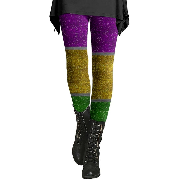 Mardi gras plus size leggings hotsell