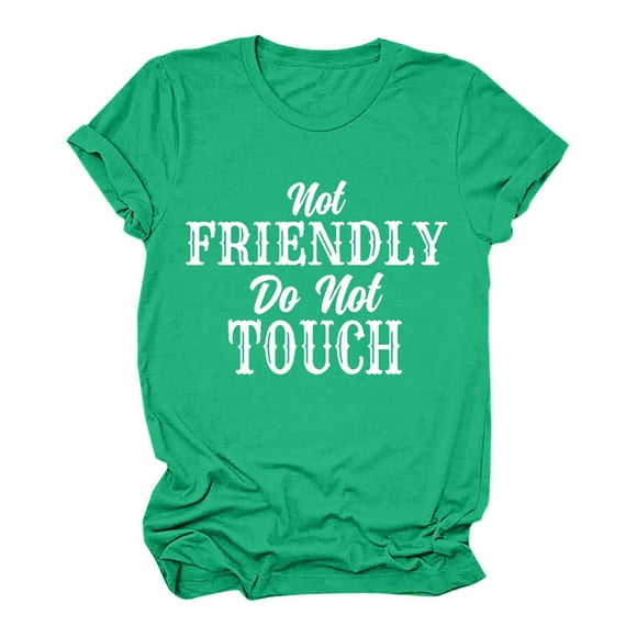 YDLCAFD Ladies Tops and Blouses Women's Summer Top Print Short Sleeve T Shirt Short Sleeve Tops for Women Nike T Shirts Women