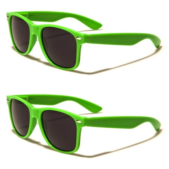 2 Pack Green Retro Rewind Deal Retro 80s Style Sunglasses – 2 Green  FREE SHIPPING