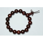 Mogul Hand Mala Dark Bodhi Wood Beads Buddhist Wrist Bracelet