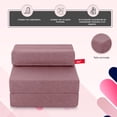 thumbnail image 2 of Sofá cama plegable individual Atlas Basic Rosa Minimalista, 2 of 8