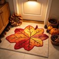 thumbnail image 5 of Fall Door Mat Non-Slip Backing Fall Decor 27.6x17.7 in, Maple Leaf Shaped | Low-Profile Mat, Indoor Outdoor Entryway Decor, Washable, Home Kitchen Porch Entrance Mat, Fall Door Mats, 5 of 6